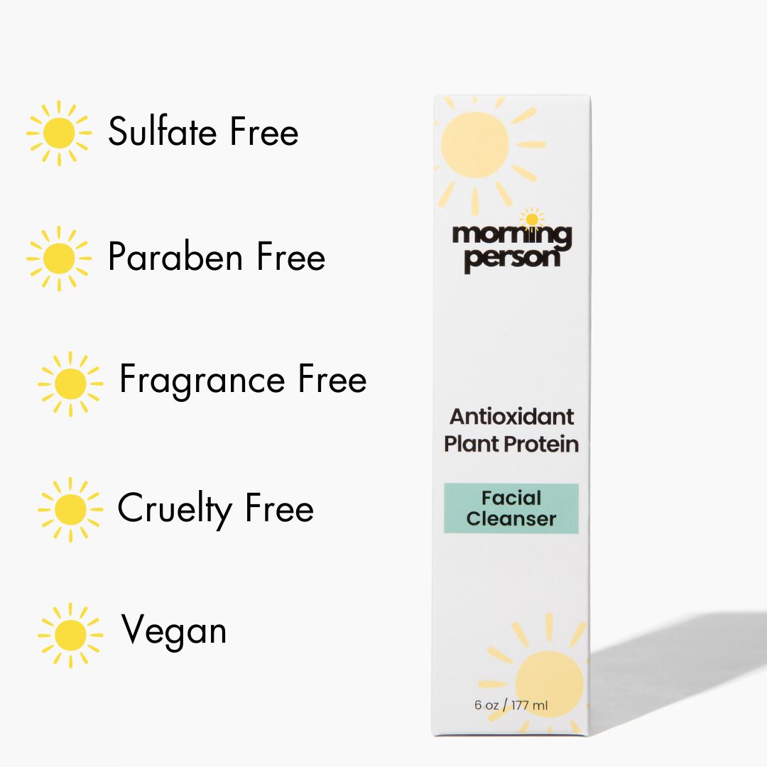 Limpiador facial antioxidante con proteína vegetal