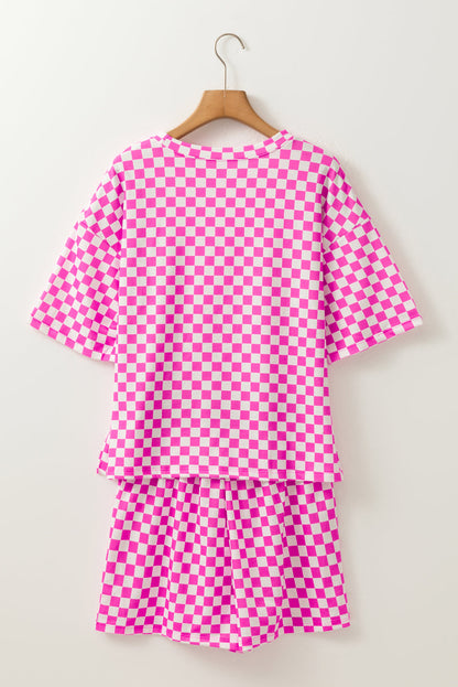 Checker Top and Shorts Set