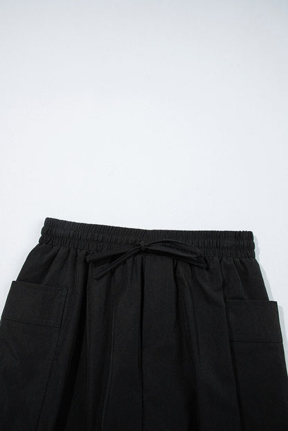 Cargo Pocket Elastic Waist Skort