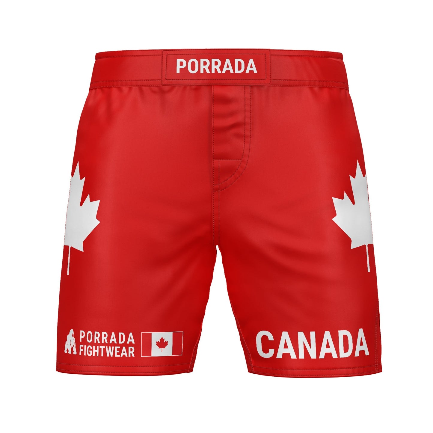 PANTALONES CORTOS DE LUCHA CON LA BANDERA DE CANADÁ