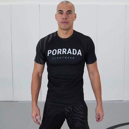 IBJJF BLACK RANKED RASH GUARD