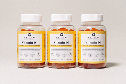 Gomitas Halal de vitamina D3 2000 UI - 90 unidades | Nutrición Salaam