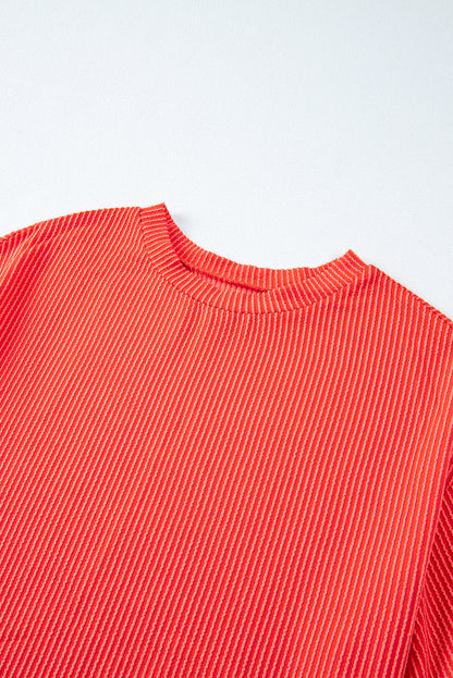 Corded Knit Tee and Shorts Set