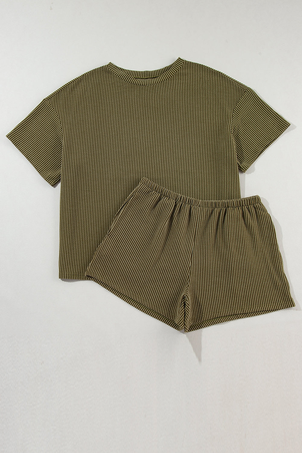 Corded Knit Tee and Shorts Set