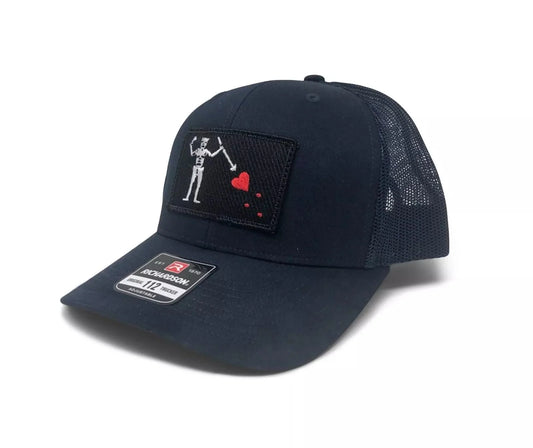 Blackbeards Flag Hat | Richardson 112 | Navy Blue