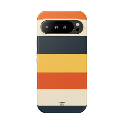 Rayas de atardecer en la playa | Funda resistente para teléfono