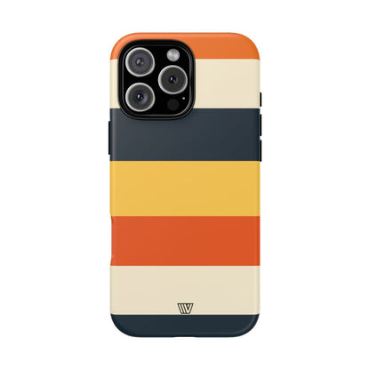 Rayas de atardecer en la playa | Funda resistente para teléfono