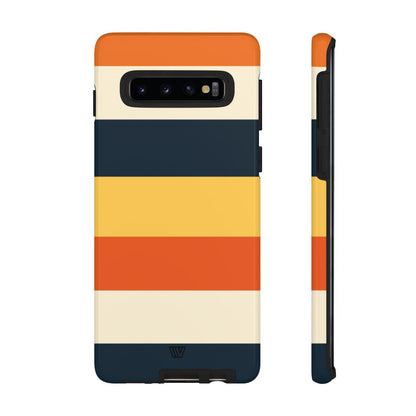 Rayas de atardecer en la playa | Funda resistente para teléfono