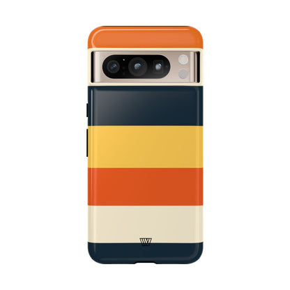 Rayas de atardecer en la playa | Funda resistente para teléfono