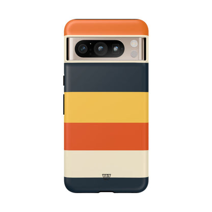 Rayas de atardecer en la playa | Funda resistente para teléfono