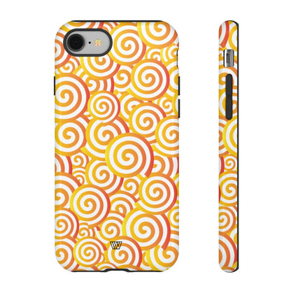 ABSTRACT SPIRAL ORANGE | Tough Phone Case