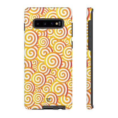 ABSTRACT SPIRAL ORANGE | Tough Phone Case