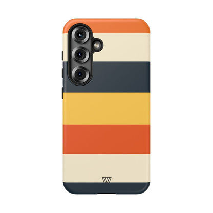 Rayas de atardecer en la playa | Funda resistente para teléfono