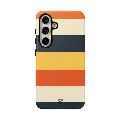 Rayas de atardecer en la playa | Funda resistente para teléfono