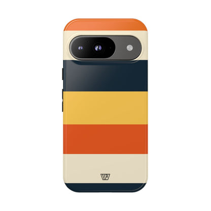 Rayas de atardecer en la playa | Funda resistente para teléfono
