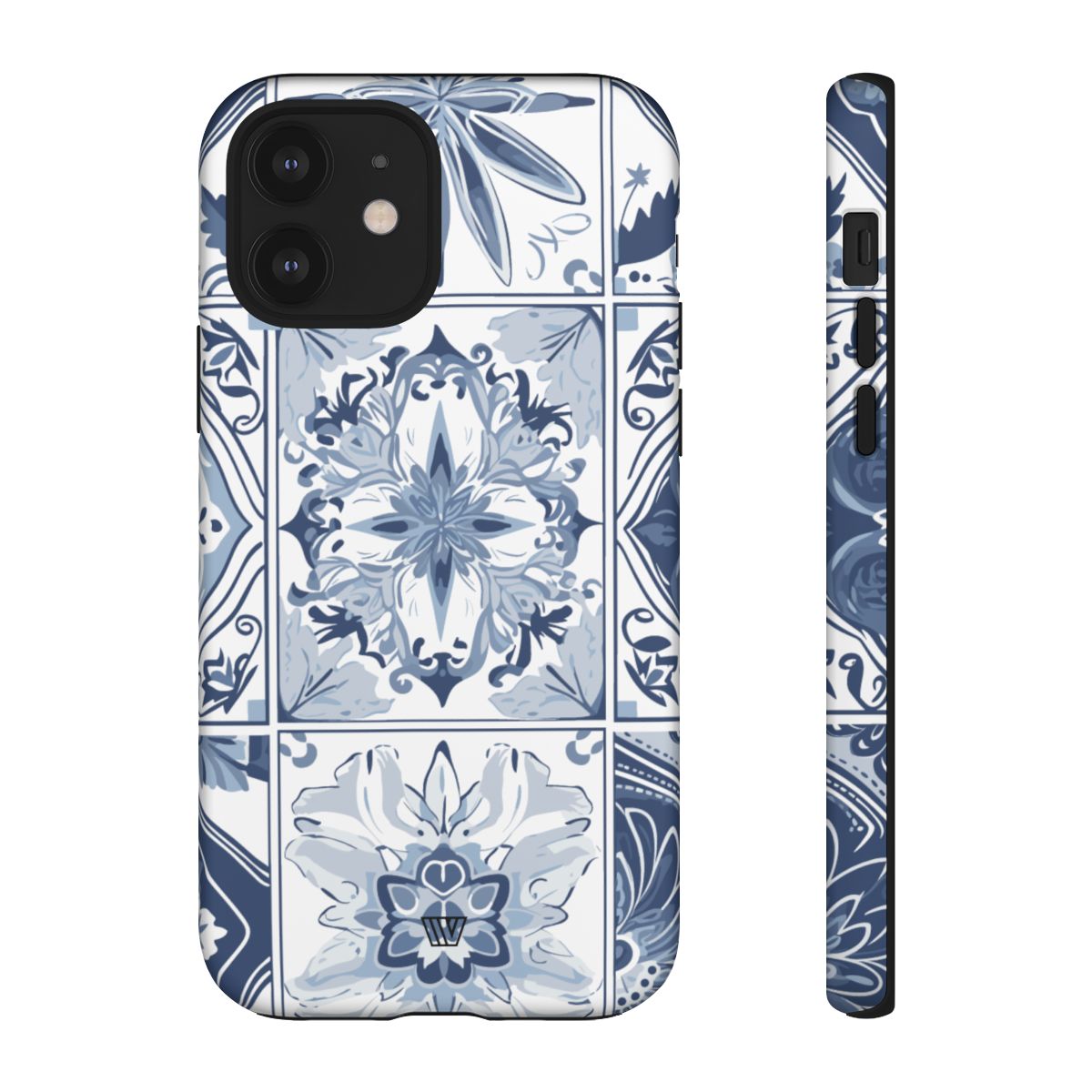 Azulejo azul y blanco | Funda resistente para teléfono