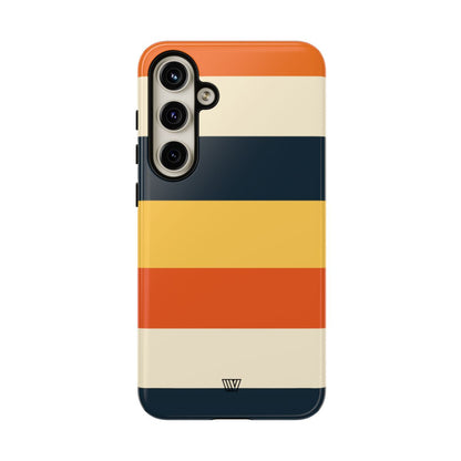 Rayas de atardecer en la playa | Funda resistente para teléfono
