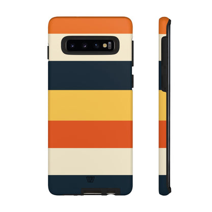 Rayas de atardecer en la playa | Funda resistente para teléfono