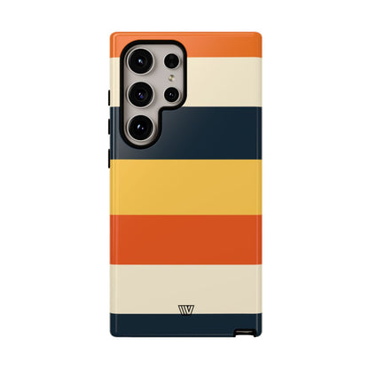 Rayas de atardecer en la playa | Funda resistente para teléfono