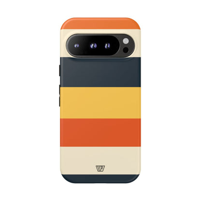 Rayas de atardecer en la playa | Funda resistente para teléfono