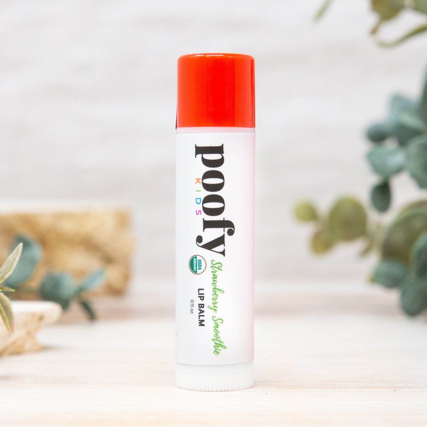 Bálsamo labial orgánico de batido de fresa